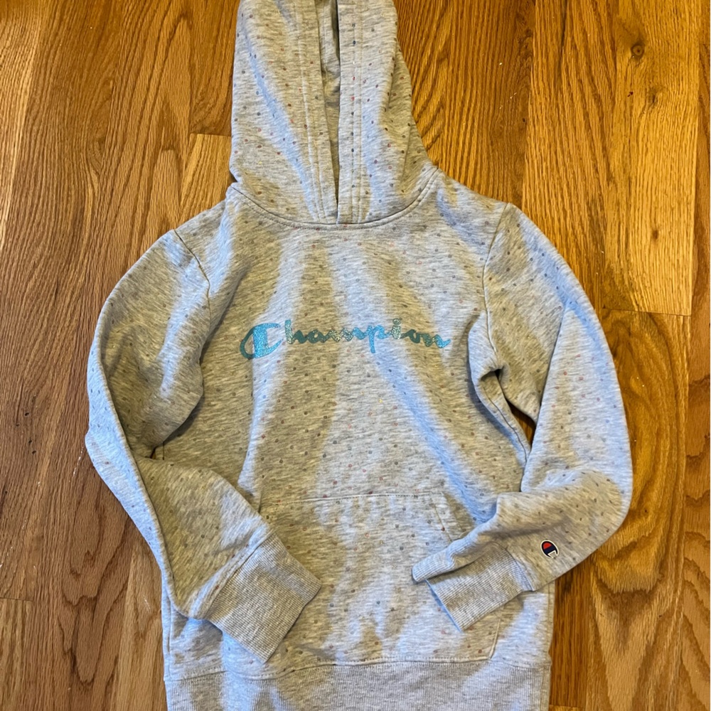 Girls Champion Heather Gray Athletic Sweatshirt  Hoodie